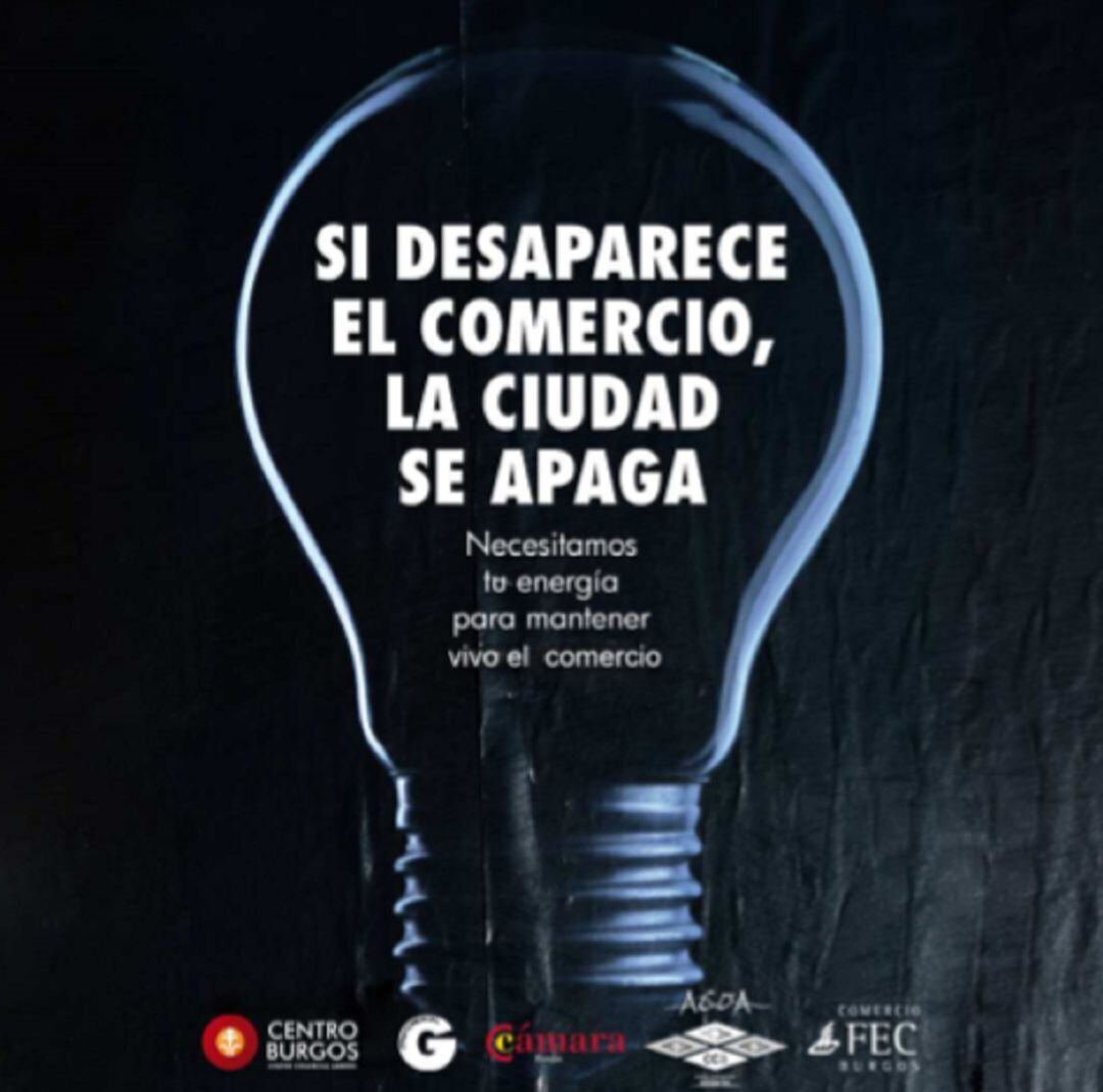 Cartel que acompaña a la protesta