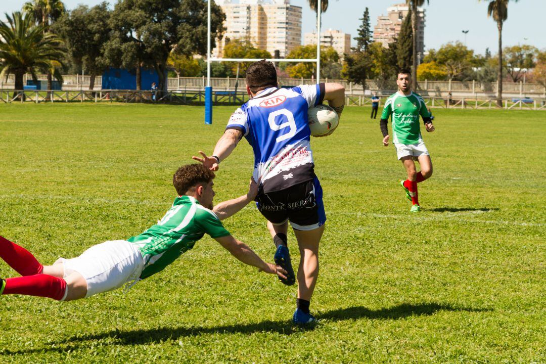 Imagen del partido disputado en La Pradera