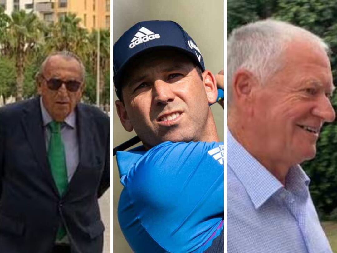 En la imagen, el expresidente de la diputación, Carlos Fabra; el golfista, Sergio García y su padre, Victoriano García