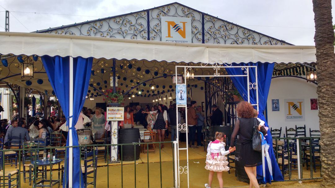 Caseta del Club Nazaret en la Feria del Caballo de Jerez