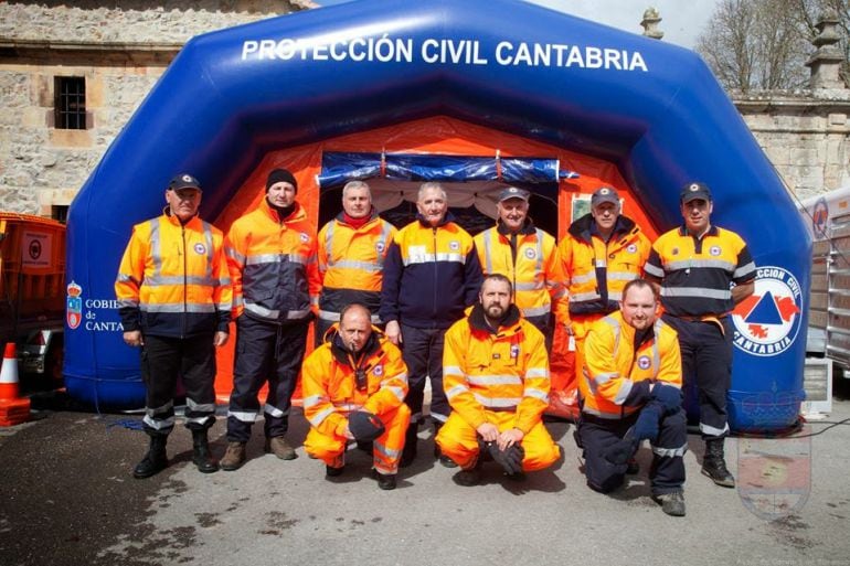 Protección Civil en Corvera de Toranzo. 