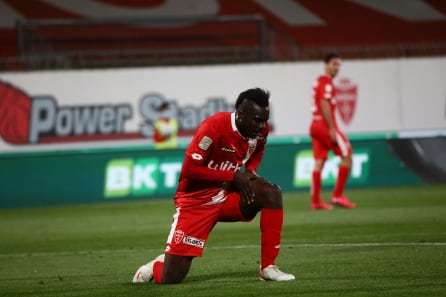 Mario Balotelli en el Monza, equipo de la Serie B de Italia