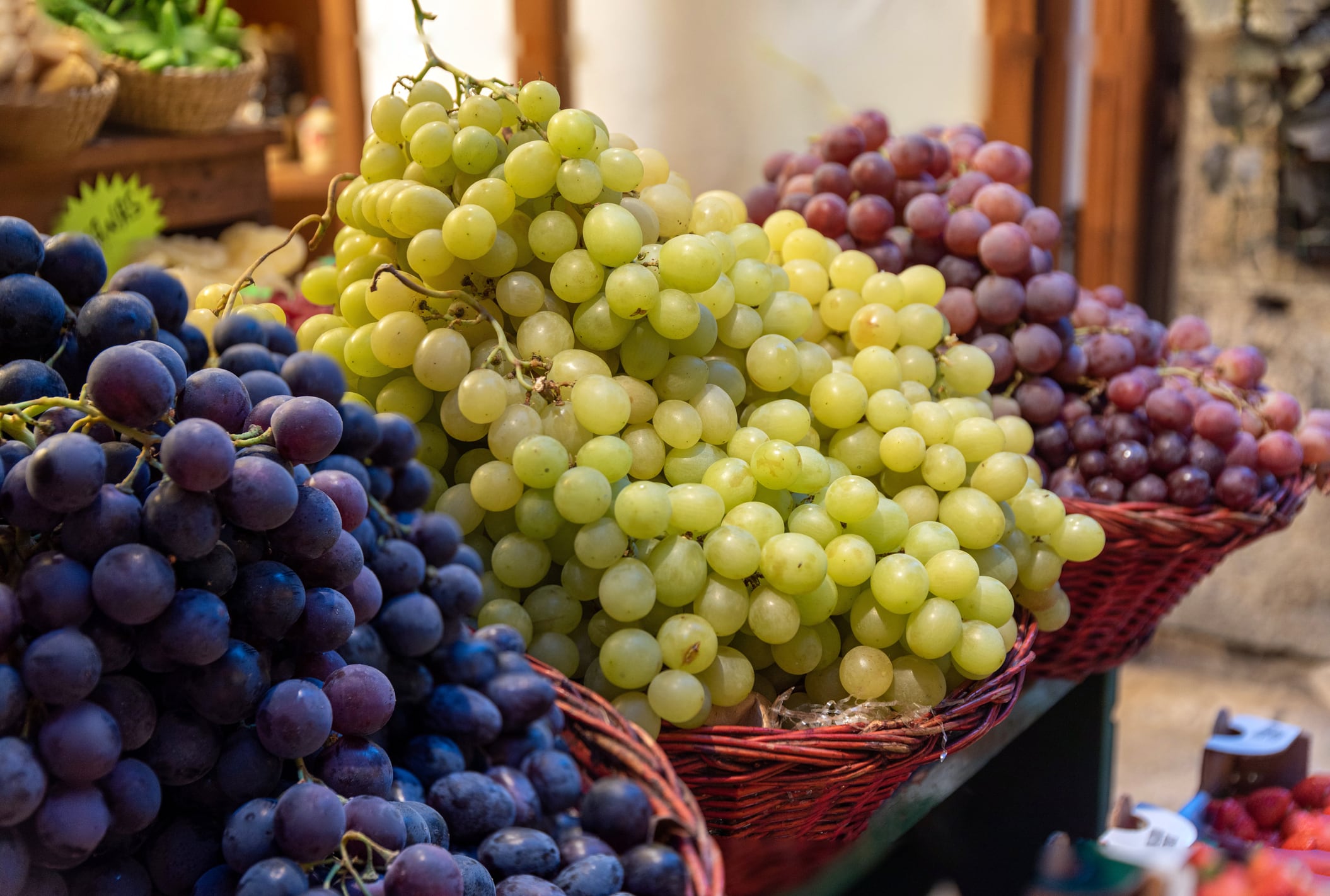 Diciembre es un buen mes para comprar uvas.