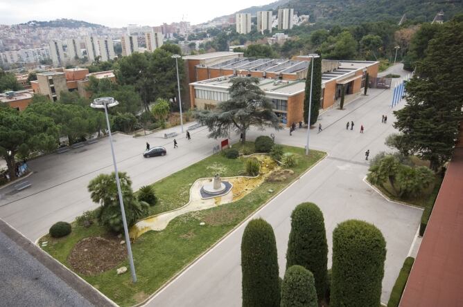 Vista general del campus Mundet de la Universitat de Barcelona, on s&#039;imparteix el grau de Comunicació Audiovisual