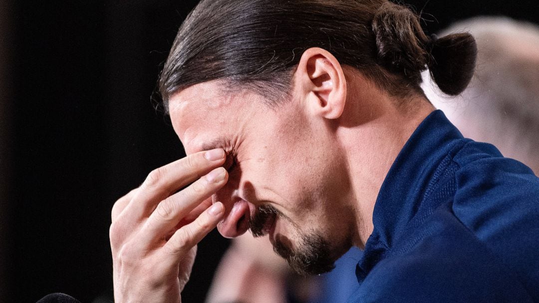 Ibrahimovic, en sala de prensa