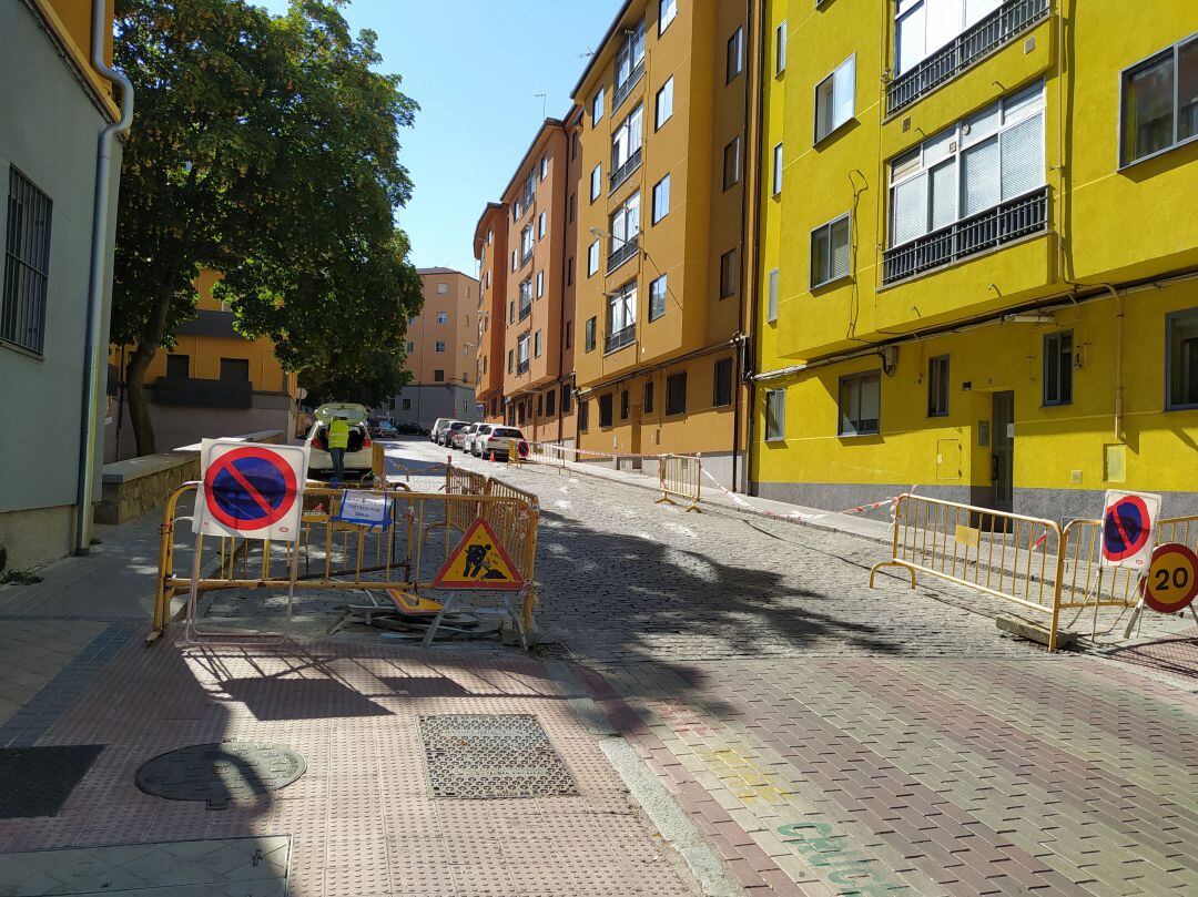 Obras en la calle Tomasa de la Iglesia