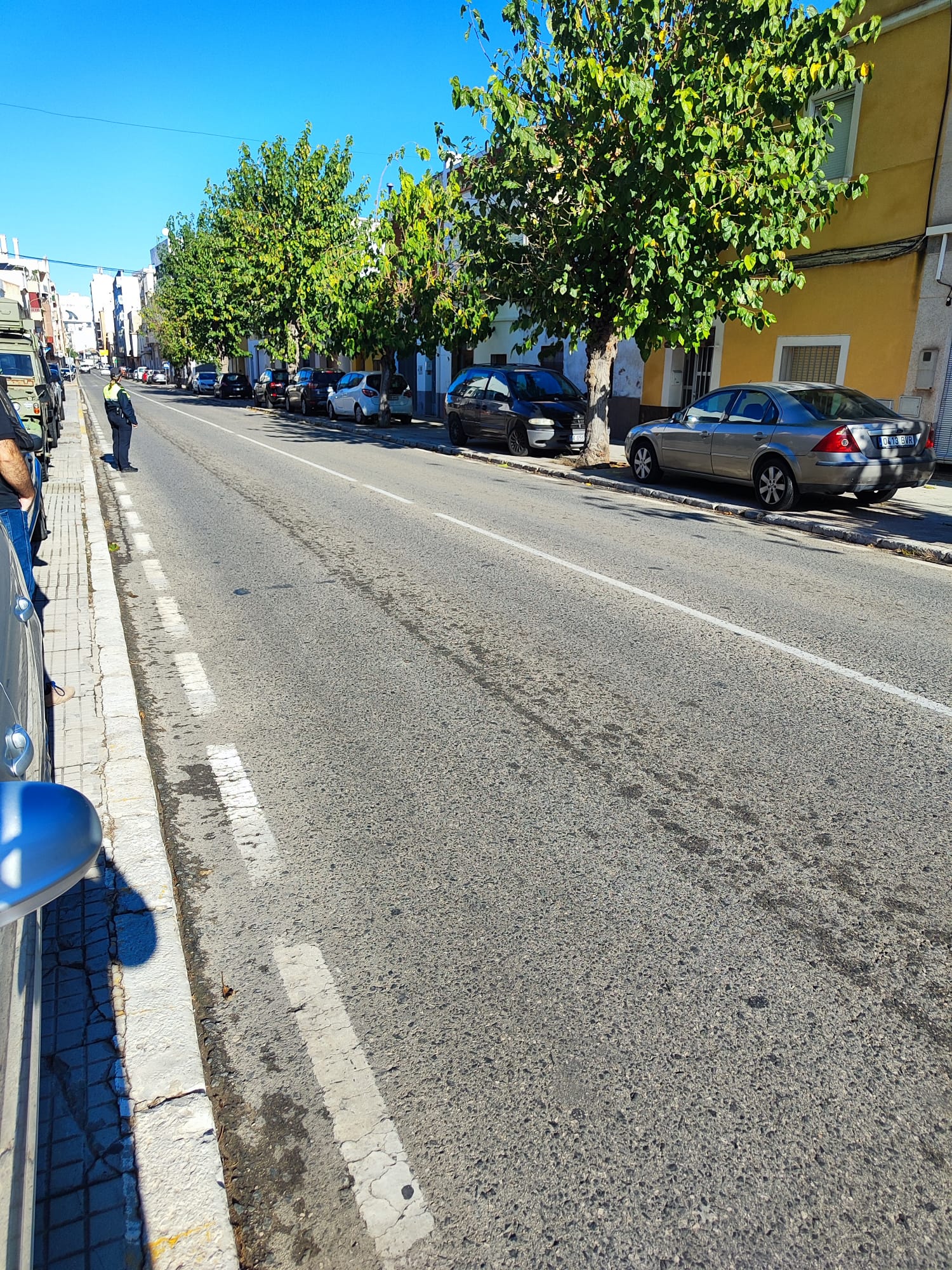 Parte de la carretera de Pego.