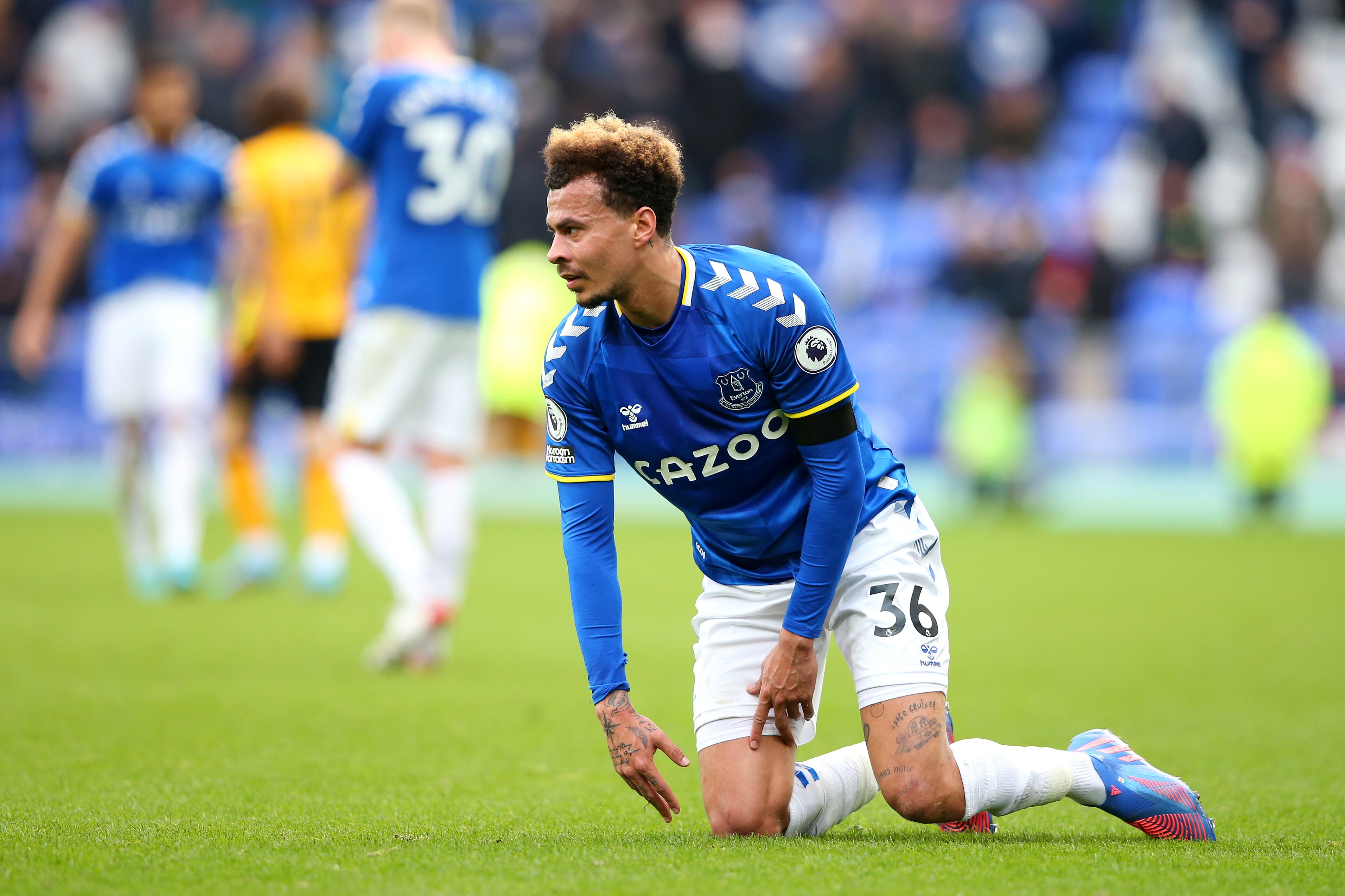 Dele Alli, durante un partido del Everton de la temporada pasada.