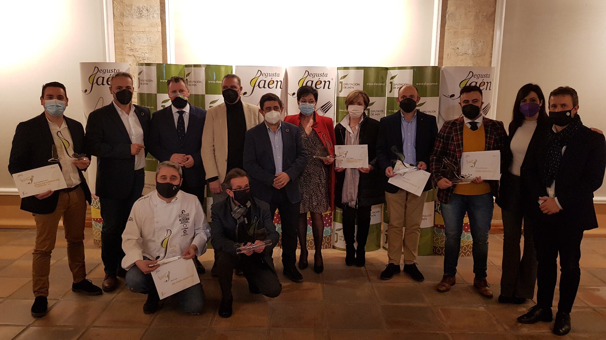 Foto de familia premios Degusta Jaén.