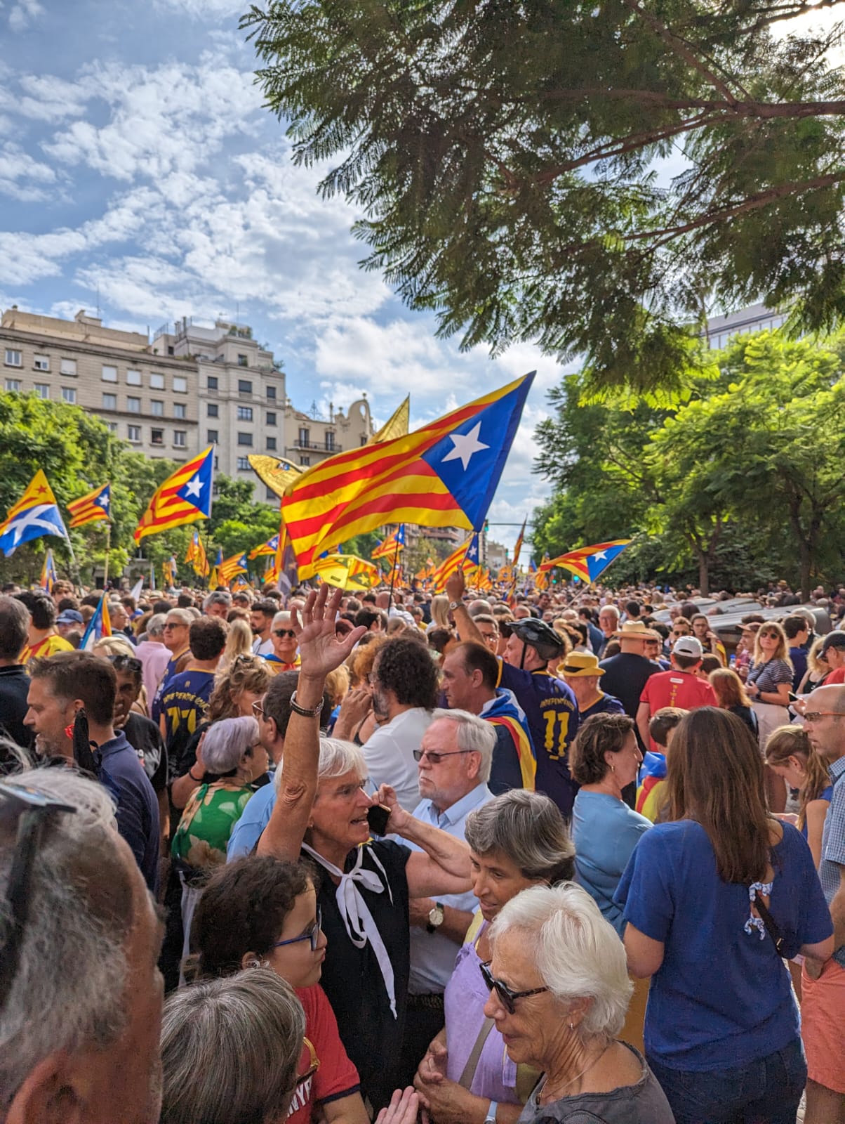 Plaça Letamendi, diada 2023