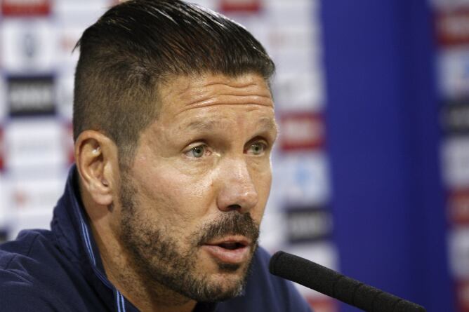 Simeone, en rueda de prensa
