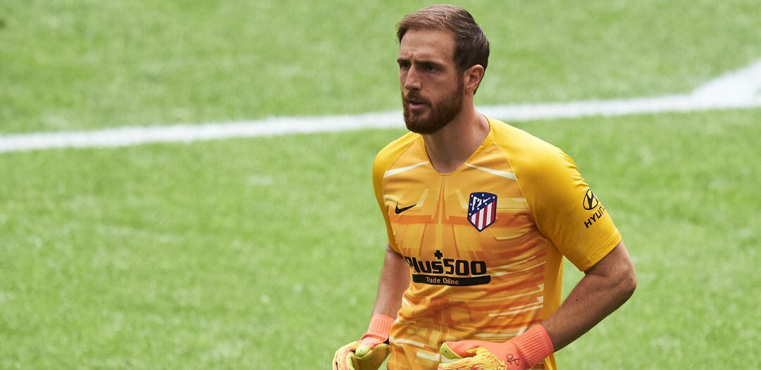 Oblak, durante el partido de San Mamés