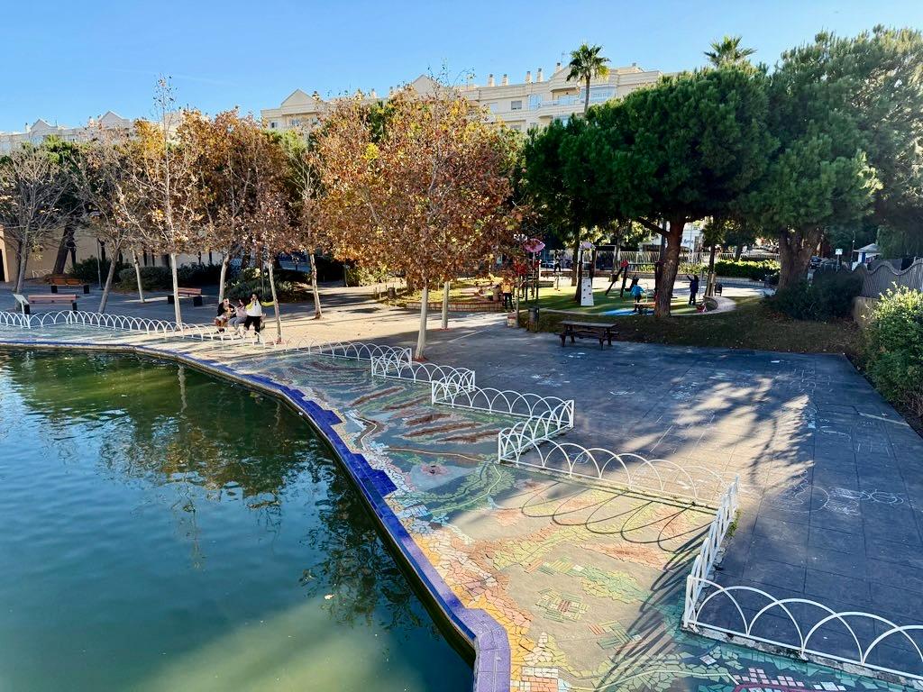 Zona infantil del Parque del Oeste de Málaga