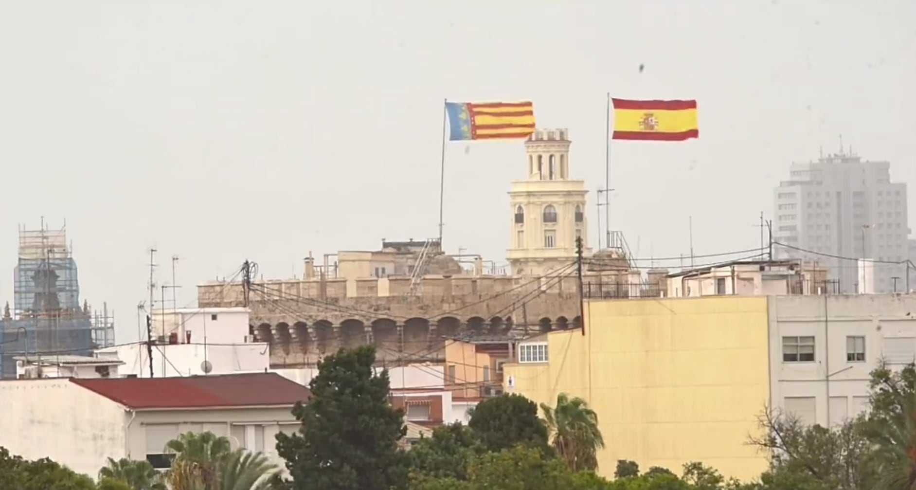 Senyera de València con el diseño equivocado