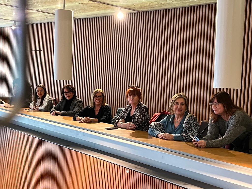 Representants de les associcacions feministes a la tribuna de públic del Consell General durant la votació de la Llei d&#039;Igualtat.