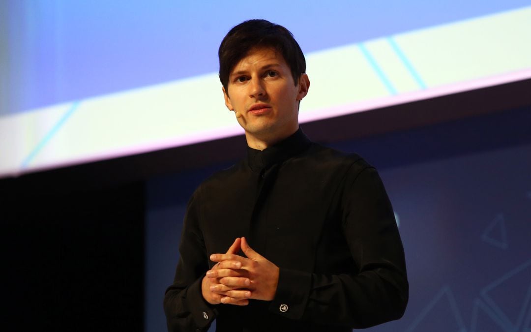 Pavel Durov durante una conferencia.