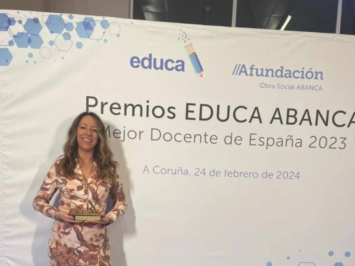 Ana García Pérez, galardonada como la segunda mejor docente de España en los Premio Educa Abanca