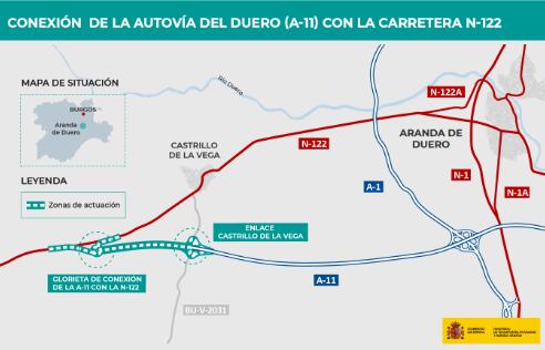 El mapa de actuación A-11 con la N-122