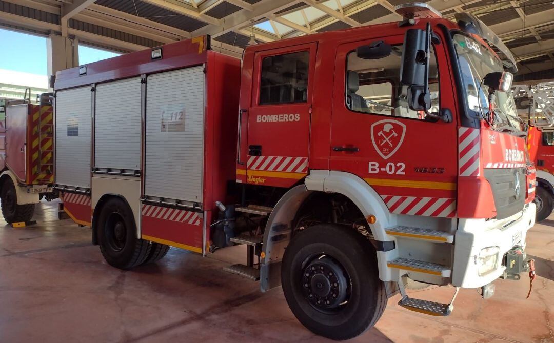 Camión del Consorcio Provincial de Bomberos de Málaga en una imagen de archivo.