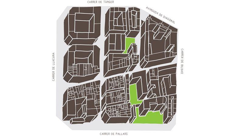 Exemple d&#039;una de les superilles que, al llarg del 2017, es posaran en marxa al districte de Sant Martí.