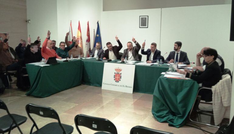 Momento de la votación de la moción del AVE