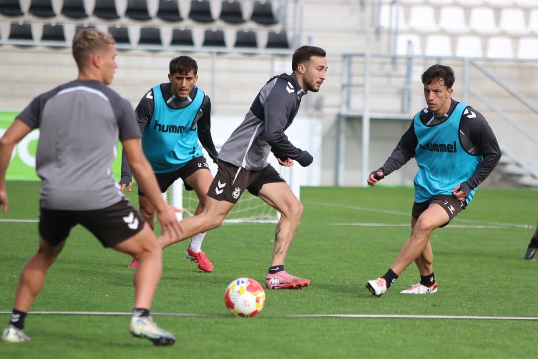 Un entreno de la Balona