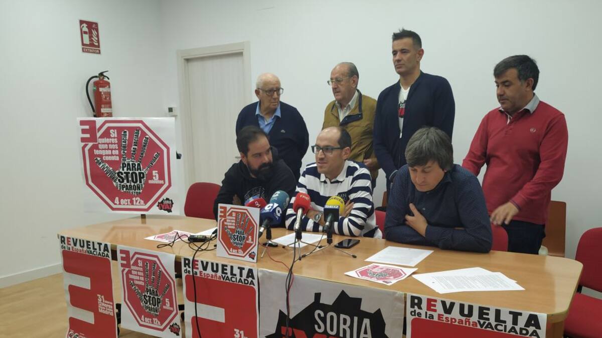 La Plataforma ¡Soria ya! insta a los sorianos a parar cinco minutos el 4 de octubre