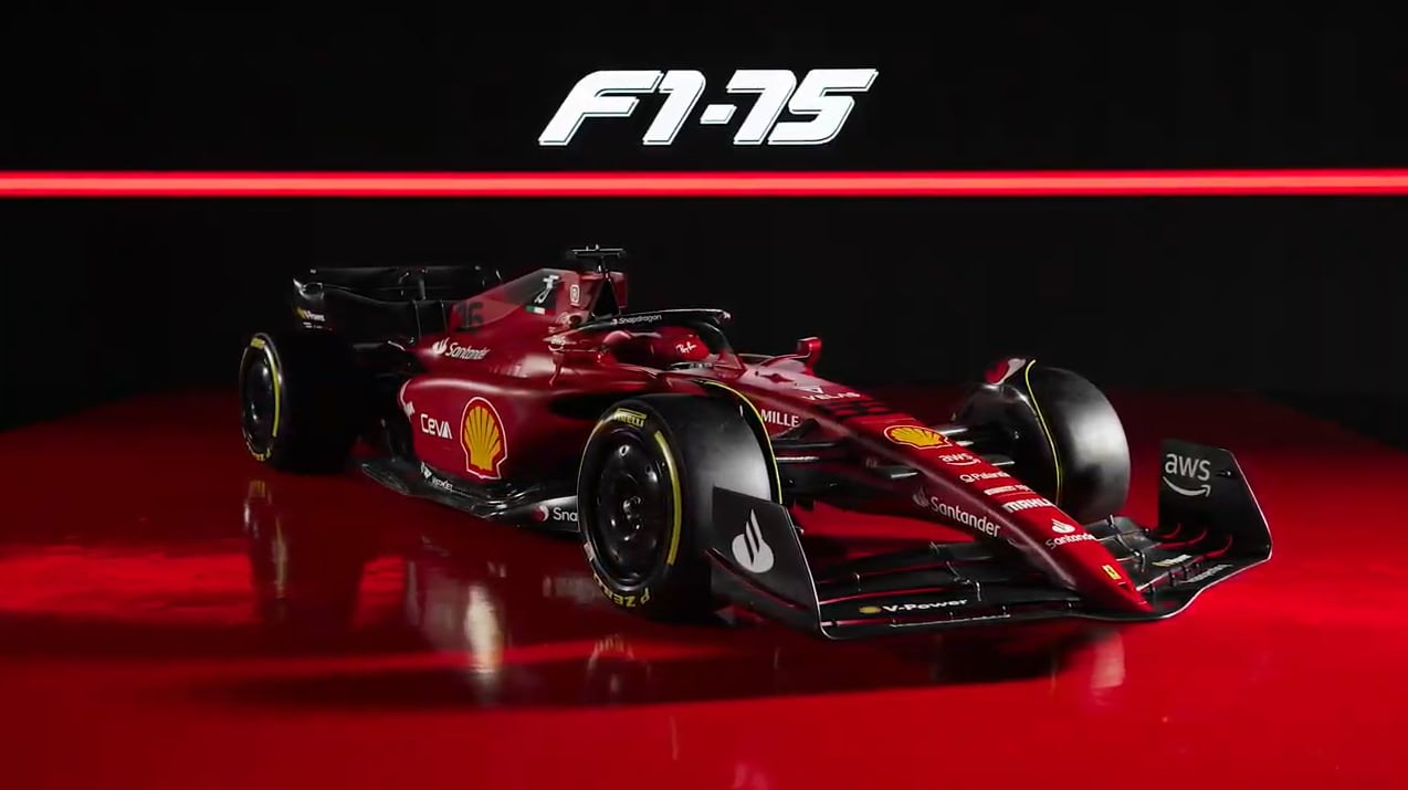 El F1-75 de Ferrari para esta temporada