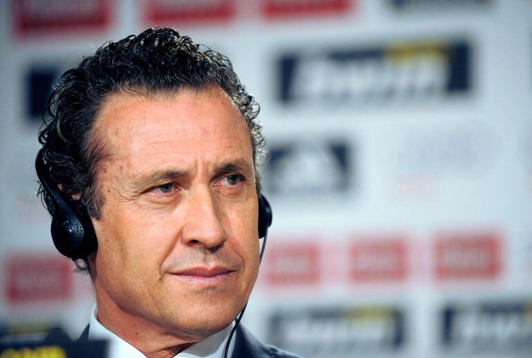 Jorge Valdano, durante una rueda de prensa