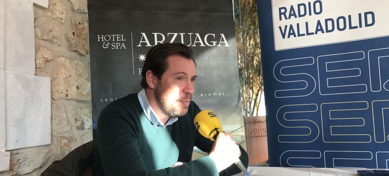 Óscar Puente, alcalde de Valladolid en Bodegas Arzuaga