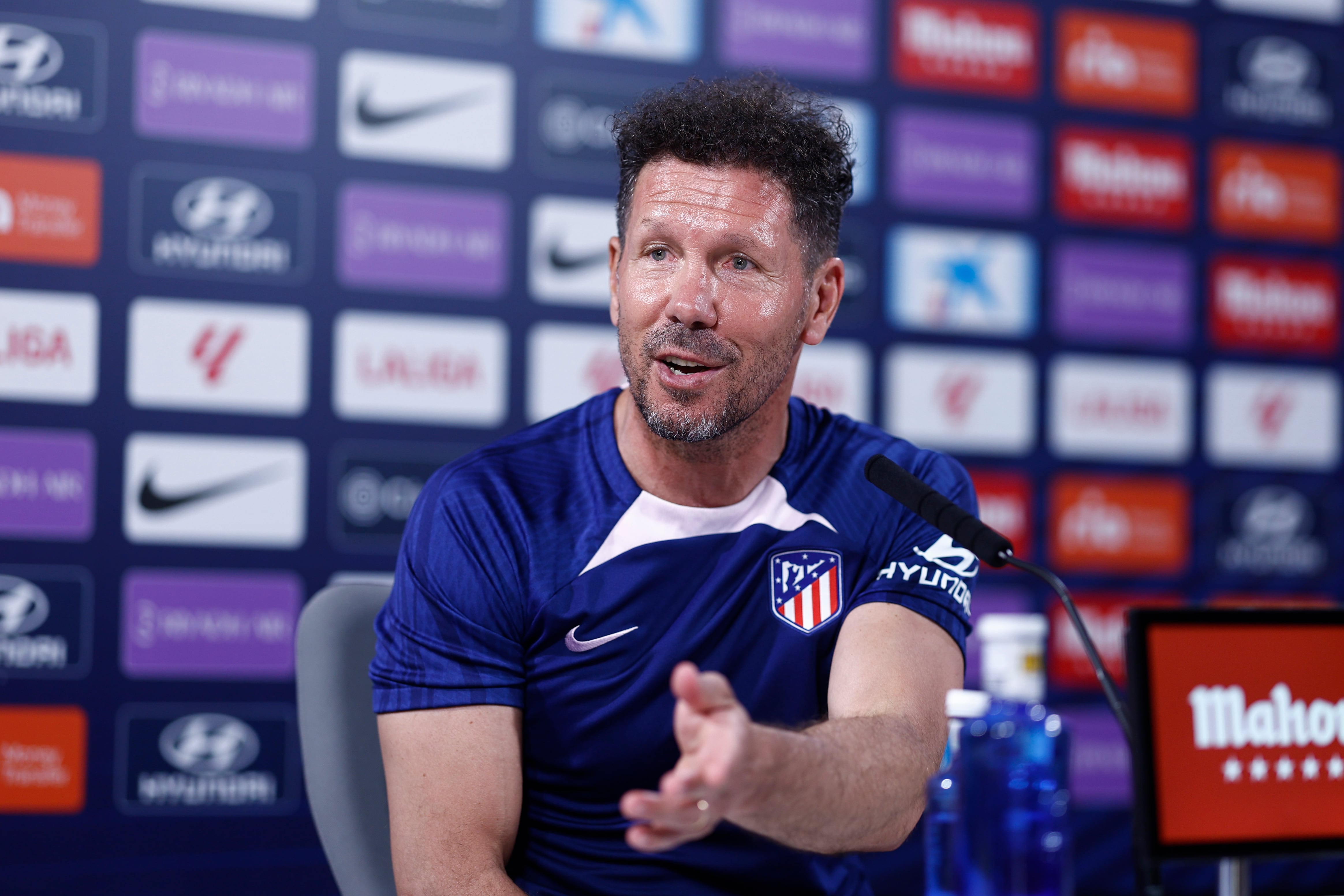 El entrenador del Atlético de Madrid, Diego Pablo Simeone. EFE/ Rodrigo Jiménez