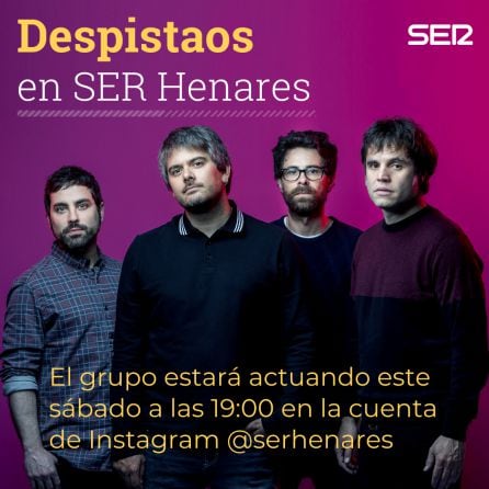 Despistaos estará este sábado a las 19:00 en el Instagram @serhenares