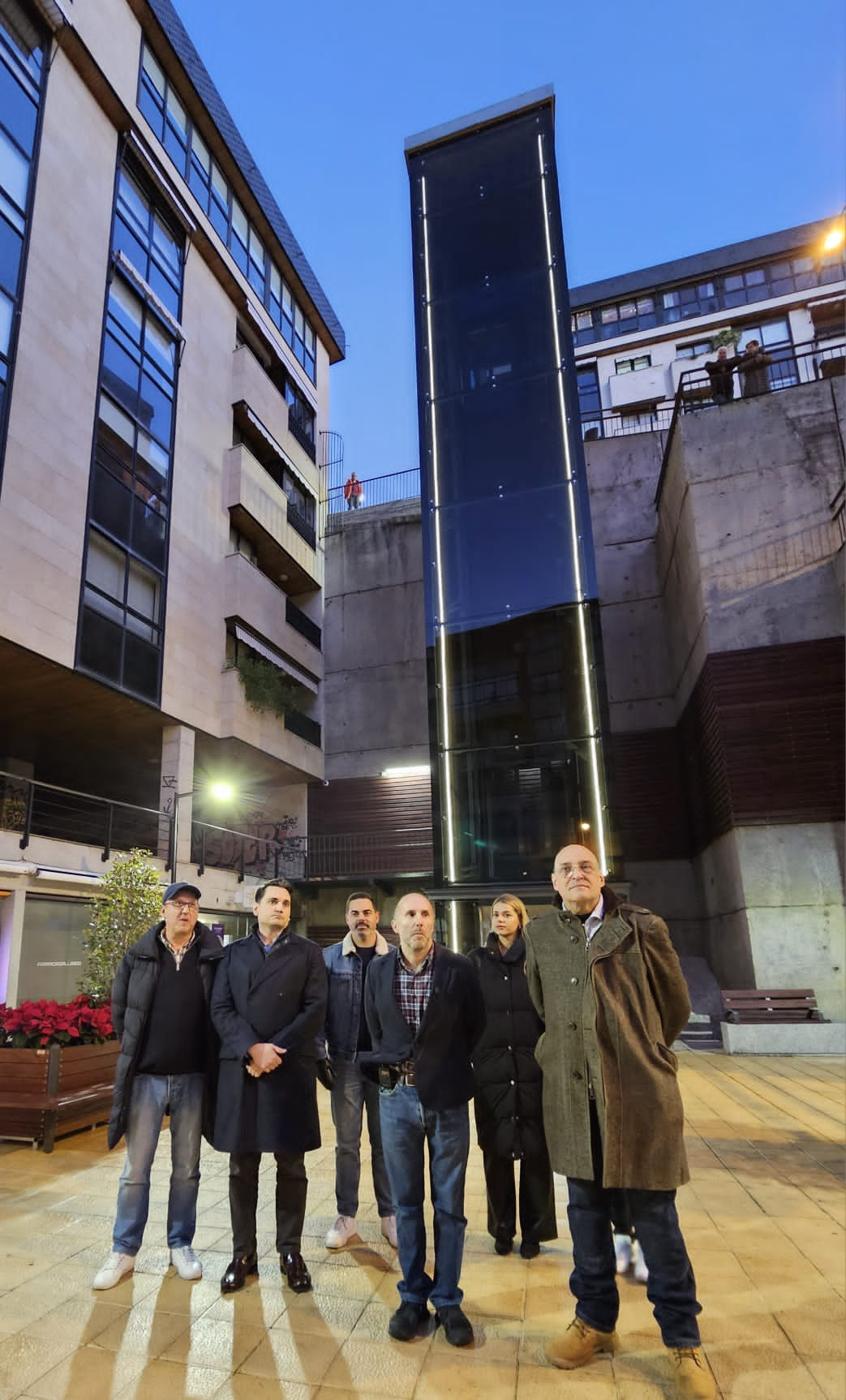 Inauguración dos ascensores da Cruz Alta