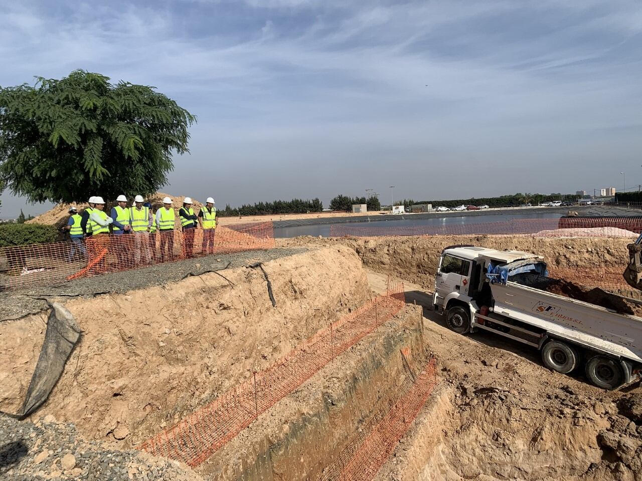 Obras para la ampliación del tanque de laminación en la EDAR de San Javier