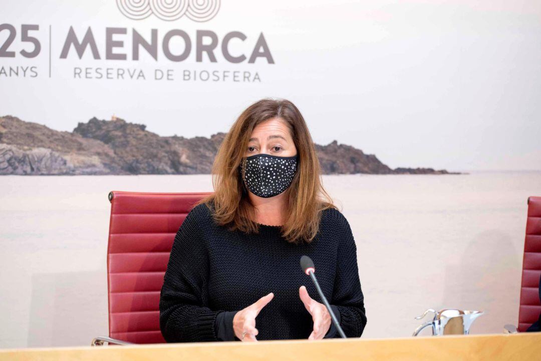 Francina Armengol, anuncia nuevas medidas contra la pandemia del coronavirus.