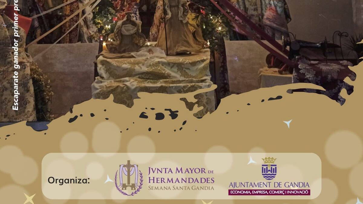 La 47ª edición del Concurso de Escaparates Navideños vuelve a Gandia