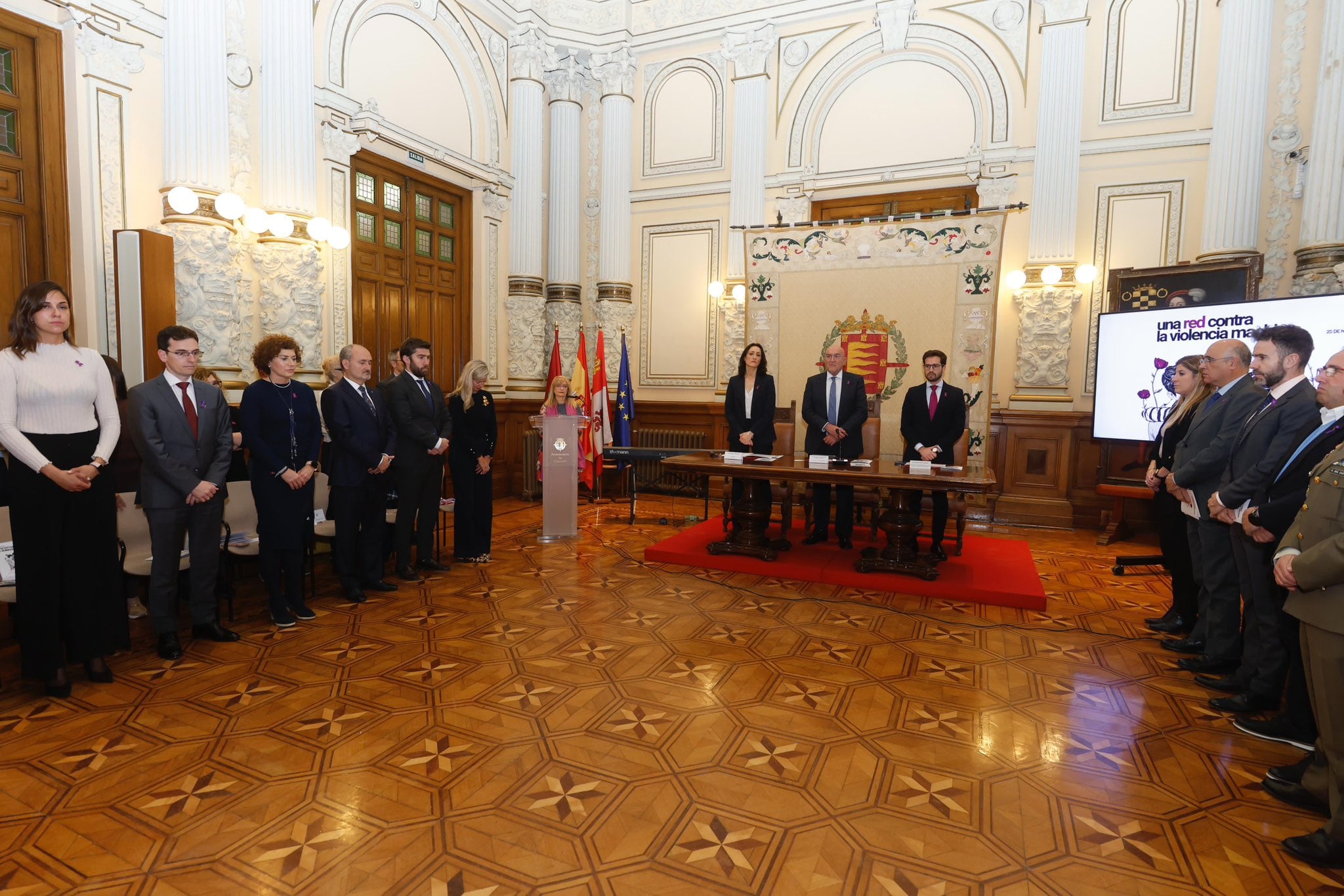 Acto institucional contra la Violencia de Género de 2024 en el Ayuntamiento de Valladolid