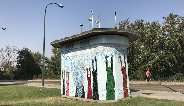 Estación medidora de contaminación situada en Valladolid