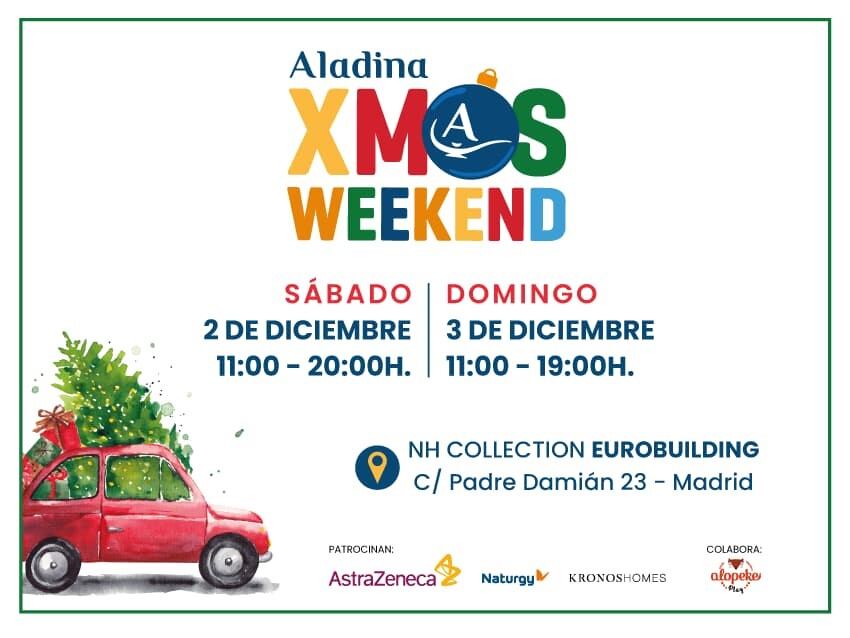 Los próximos sábado 2 y domingo 3 de diciembre te esperamos en el Aladina Xmas Weekend