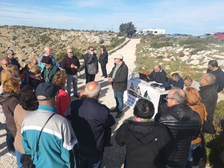 Operativo en el Cap de Sant Antoni para felicitar el DIM 2018.