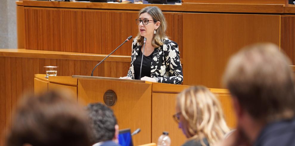 La consejera de Educación, Ciencia y Universidades, Claudia Pérez Forniés