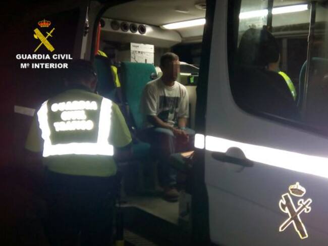 Imagen del camionero detenido en un control por cuadruplicar la tasa de alcohol en sangre