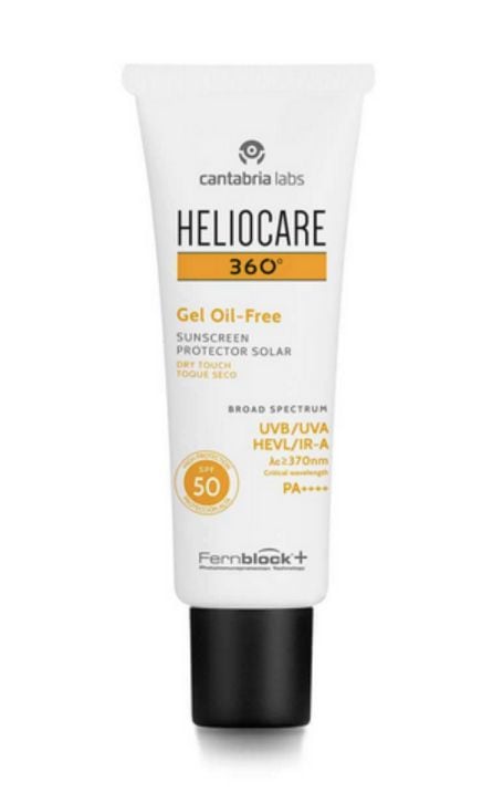 Captura de pantalla del Gel Oil-Free Heliocare 360º de Cantabria Labs.