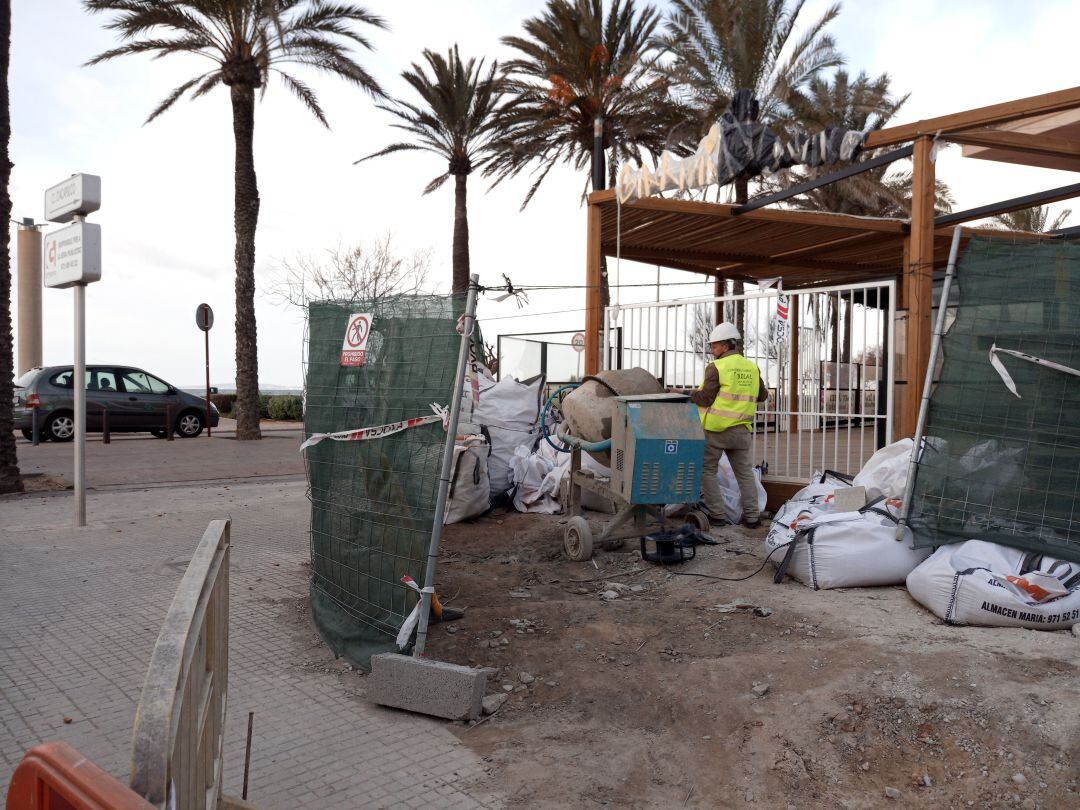 Obras en la Playa de Palma