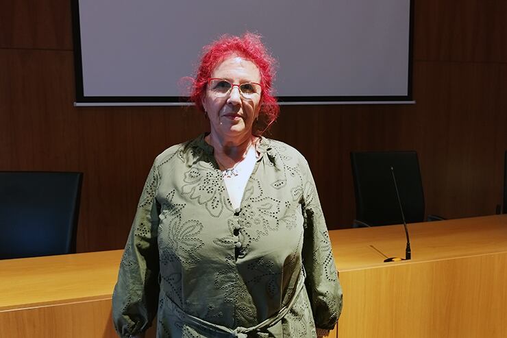 Amparo Villadangos seguirá en la presidencia del club cuatro años más.