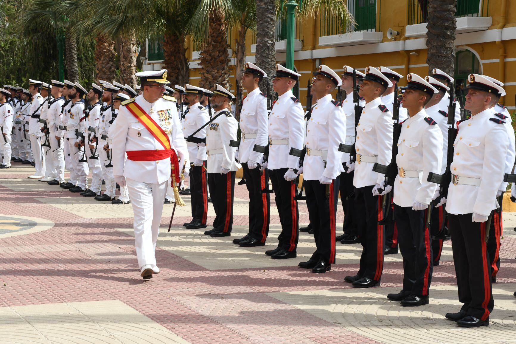 Acto de la Armada en Cartagena con motivo de la Virgen del Carmen