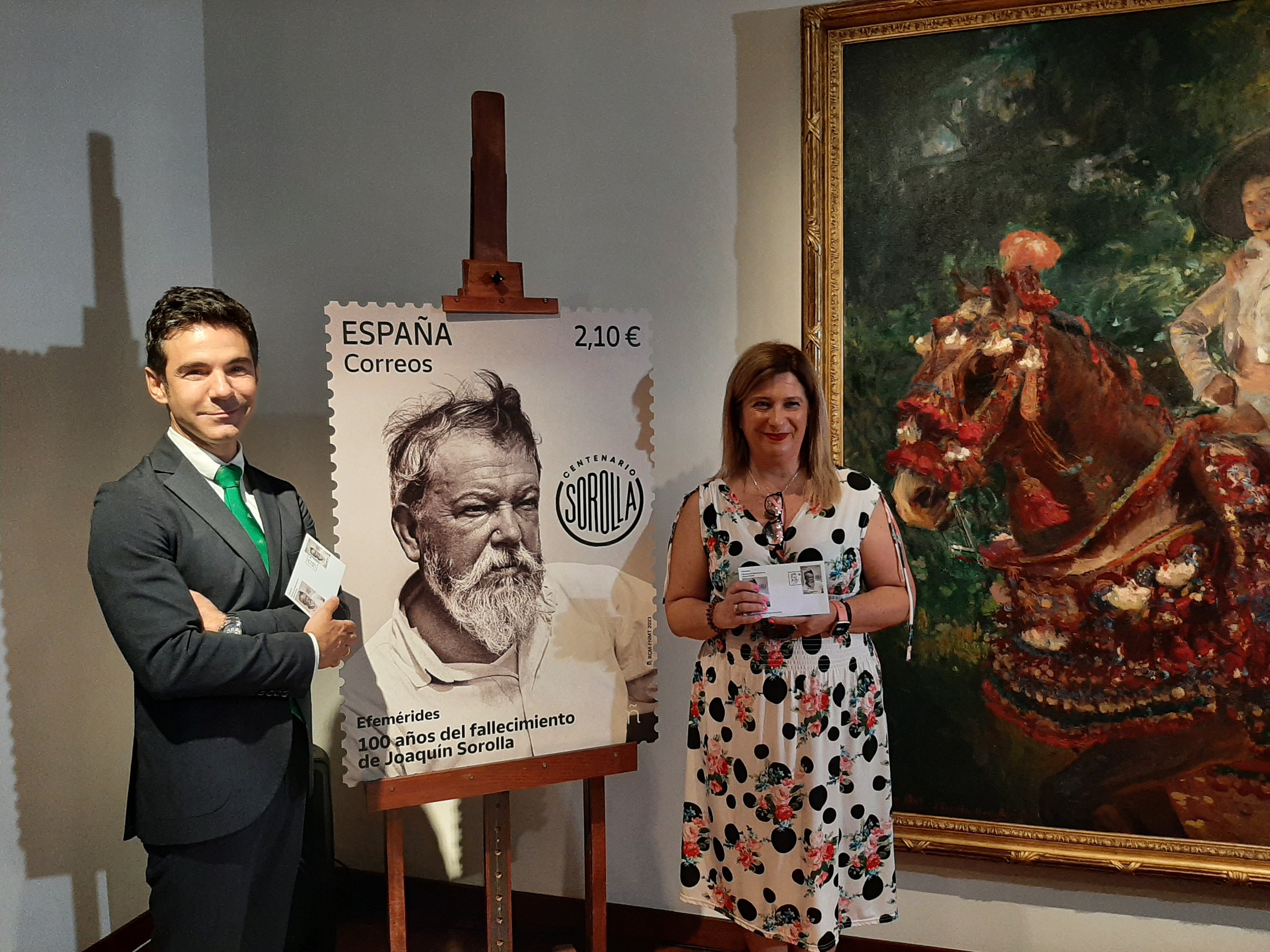 Presentación del sello conmemorativo del centenario del fallecimiento de Sorolla