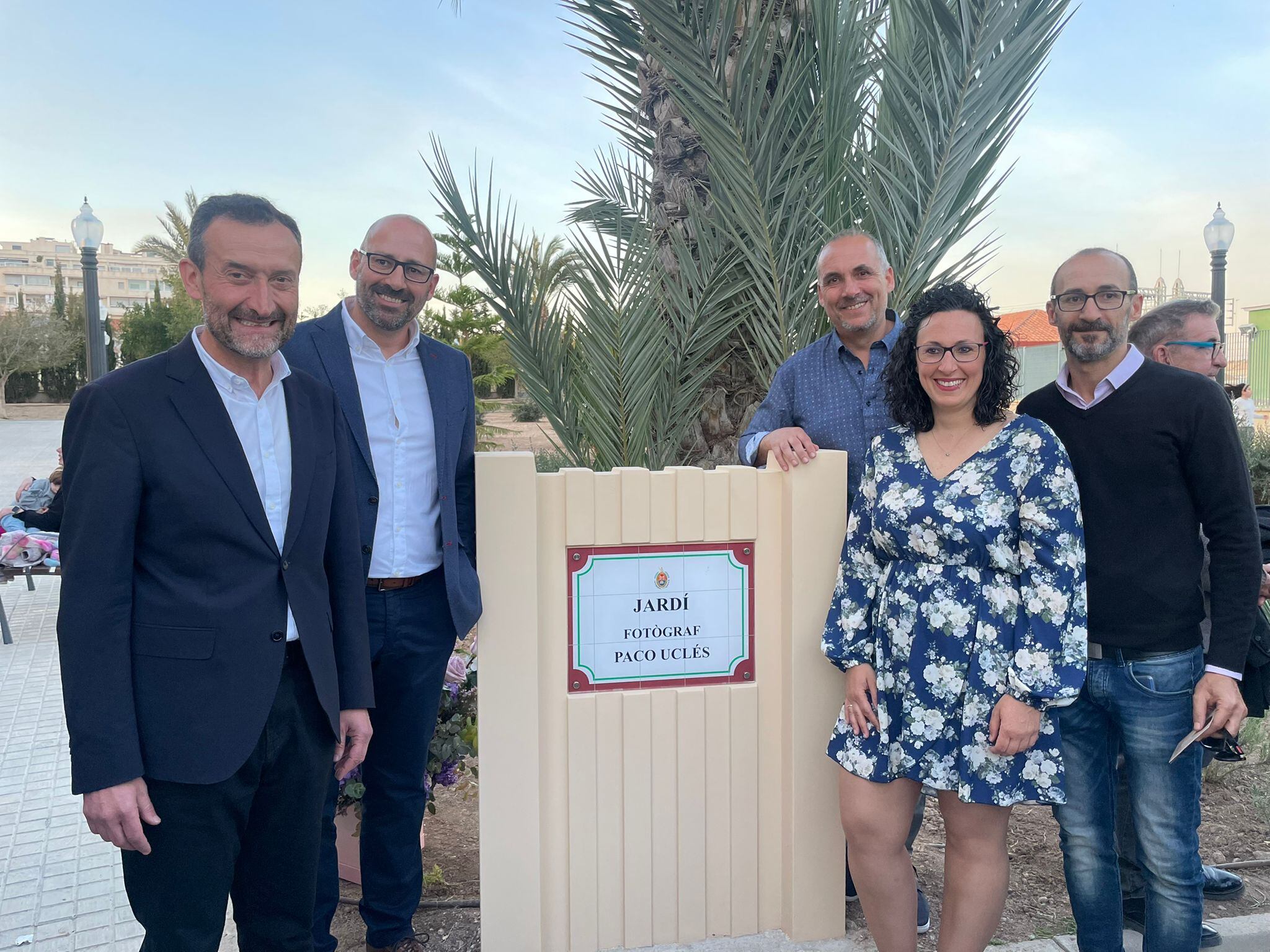 Inauguración Jardín Paco Uclés en Elche