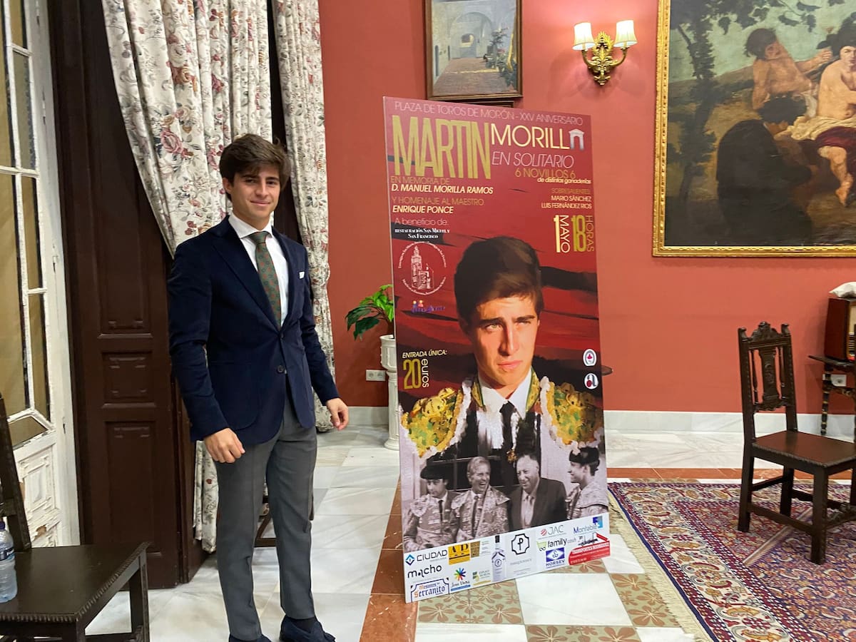 El 1 de mayo tendrá lugar la novillada solidaria a cargo del joven moronense Manuel Martín Morilla