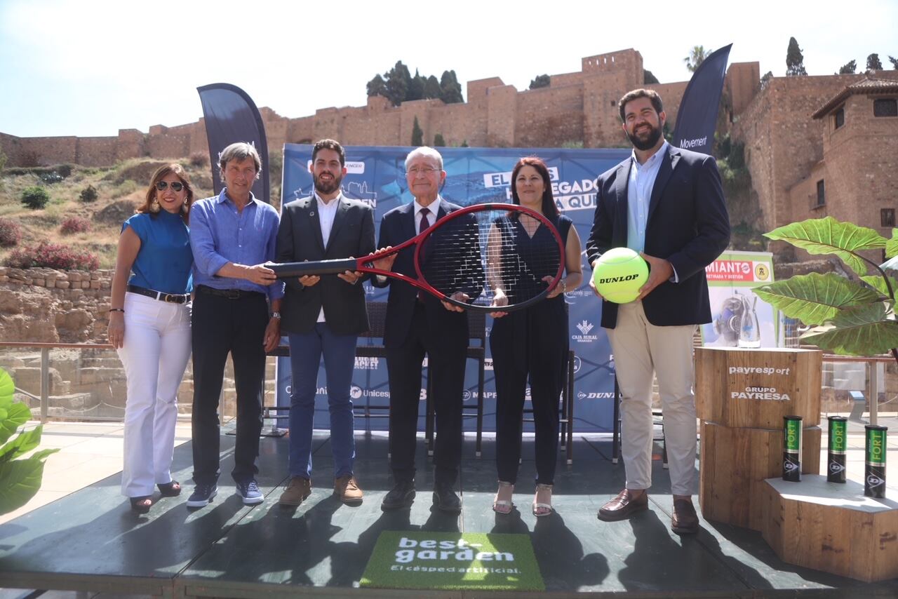La Alcazaba fue escenario de la presentación del Málaga Open Challenger de Tenis que se va a celebrar en Málaga